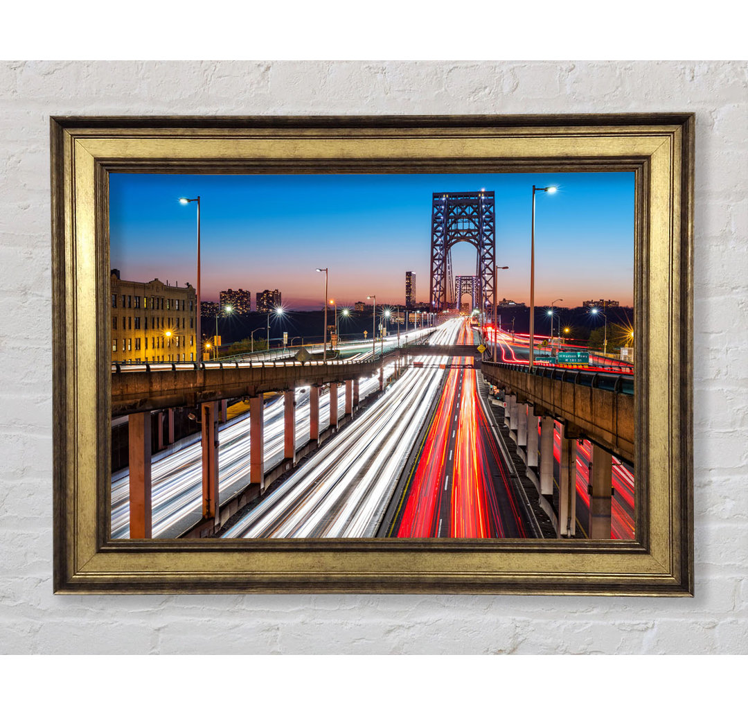 George Washington Bridge - Einzelner Bilderrahmen Kunstdrucke