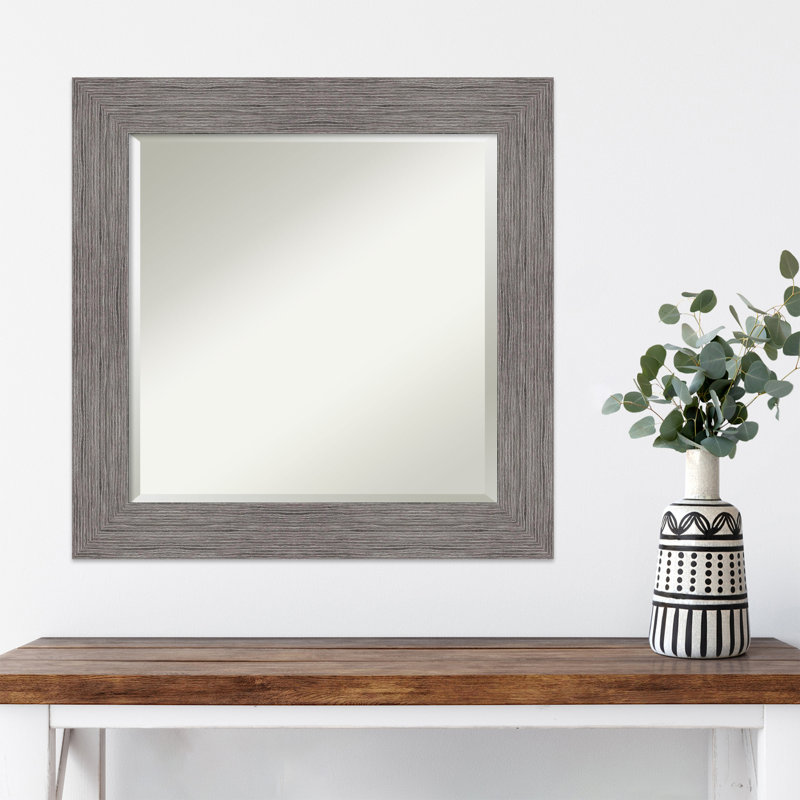 Miroir d'appoint mural Juneann, 25,5 po x 25,5 po