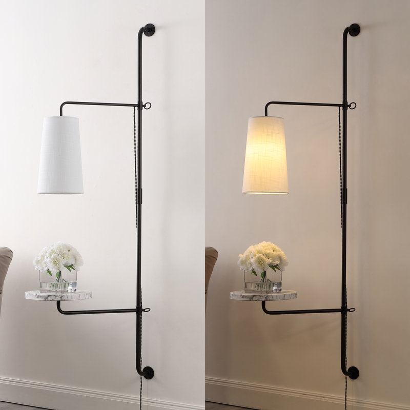 Demitro Iron Plug-in Swing Arm Sconce