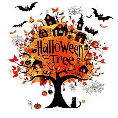 Halloween Dead Tree Wall Decal Spooky Sticker For Bedroom Removable Vinyl Art For Living Room