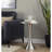 Metal Accent Table In Brushed Nickel