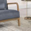 Chaise d'appoint en velours côtelé 1pc