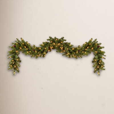 108" Pre-Lit North Valley Spruce Garland