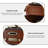Retro Brown Record Player with Bluetooth Speaker Integrated Phonograph and CD Playback