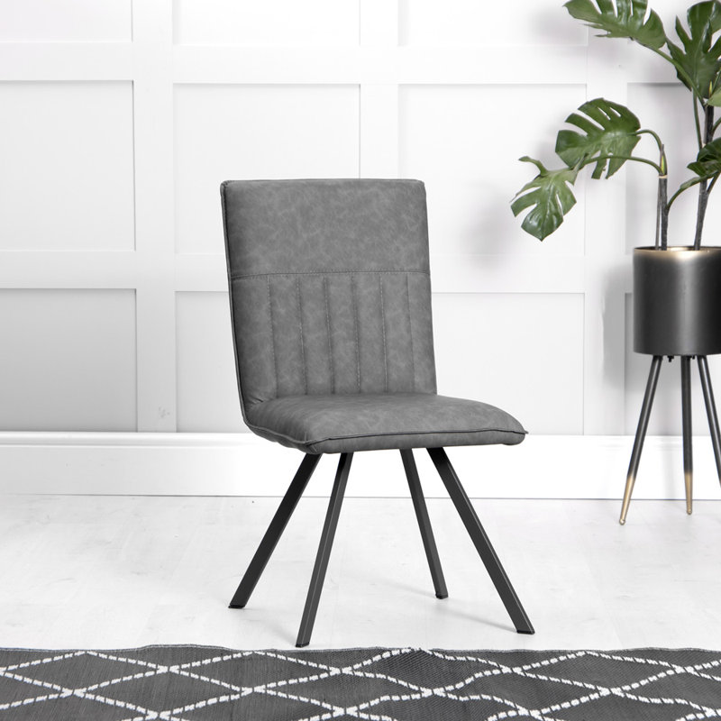 Manton Dining Chair Grey PU