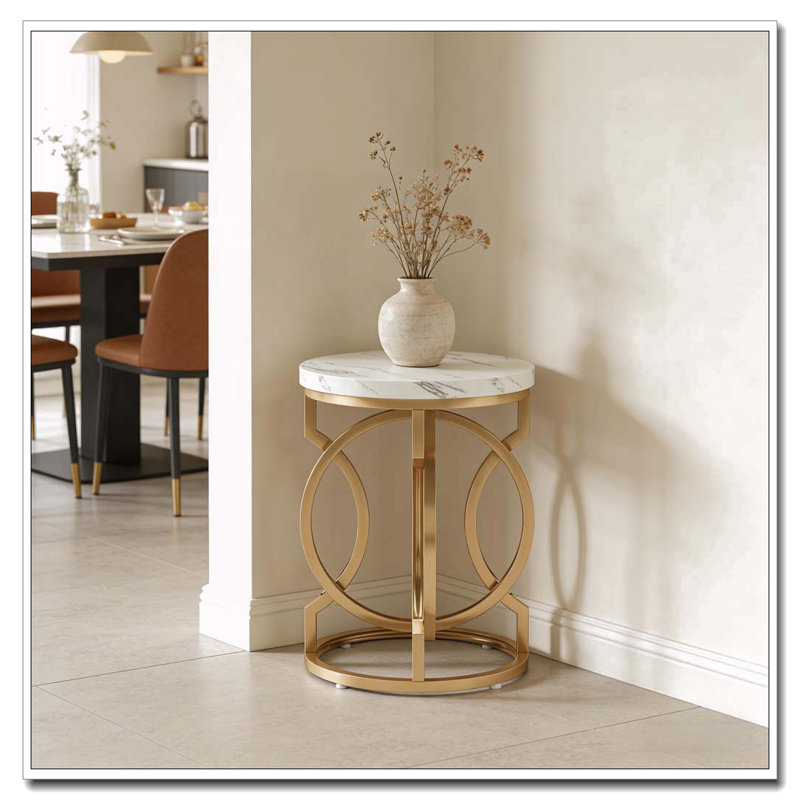 Table de chevet ronde, table de bout