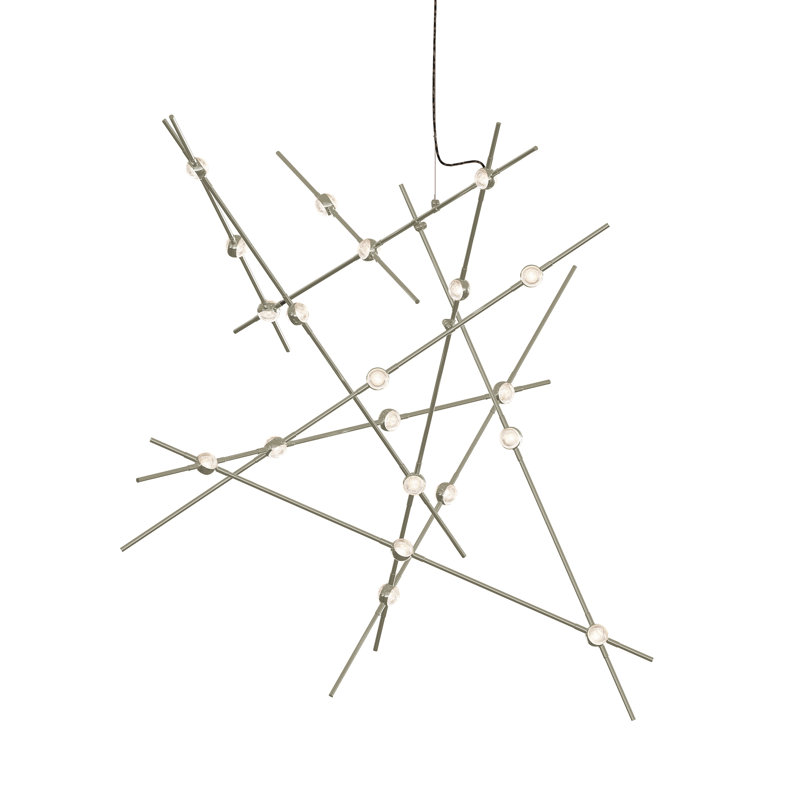 Câble de 240 po à lentille en acrylique ConstellationAquila Major, 3000 K, Nickel