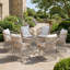 Chaises de patio confort, style moderne en osier d'acier pour la terrasse
