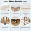 Ensemble de canapé modulaire d'extérieur en rotin 7 pièces avec coussins épais, conception tissée creuse et pieds réglables 7 pièces-884541690