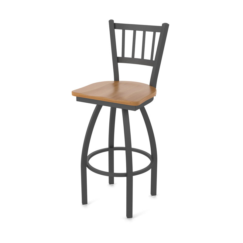 Comptoir, bar et tabouret très grand Contessa, Érable moyen, Étain, Tabouret de comptoir (siège d'une hauteur de 25 p