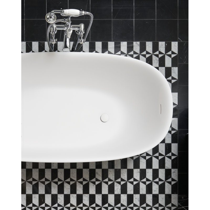 Dove 67.12'' L Freestanding Soaking Bathtub