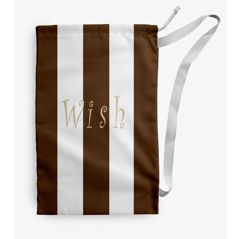Fabric Laundry Bag with Handles, Medium (36" H x 28" W), Brown
