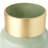 Trashawn Medium Mint Glass Vase W/Matte Gold Metal Neck Cuff-734824083