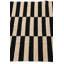 Tapis noir et blanc 3x5