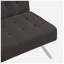 Canapé-lit futon convertible civil, structure en bois, revêtement imitation lin, 173 cm L x 83,5 cm P x 82 cm H
