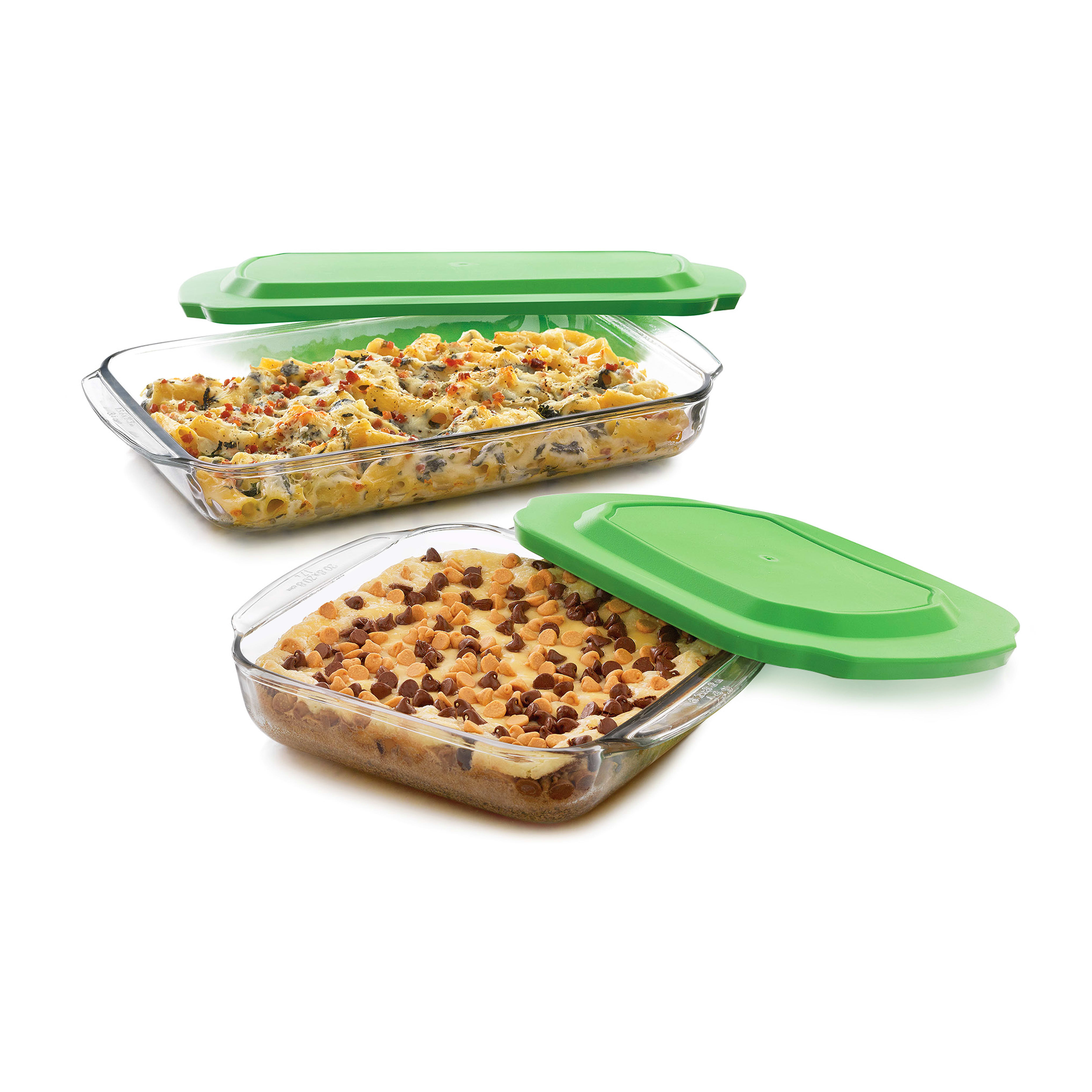 Baker's Basics 7-Piece Glass Bakeware Set with 4 Lids Baker's Basics 7-Piece Glass Bakeware Set with 4 Lids