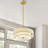 Maskell 4-Light Fabric Semi Flush Mount Ceiling Light Chandelier-1559700115