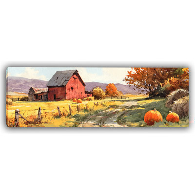 Rustic Barnyard Charm Wrapped Canvas Wall Art