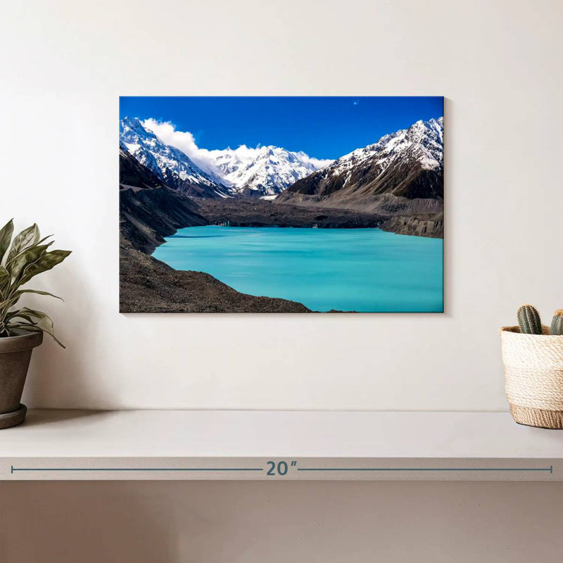 Bleu Nicci, lac Tasman, H 8 po x l 12 po