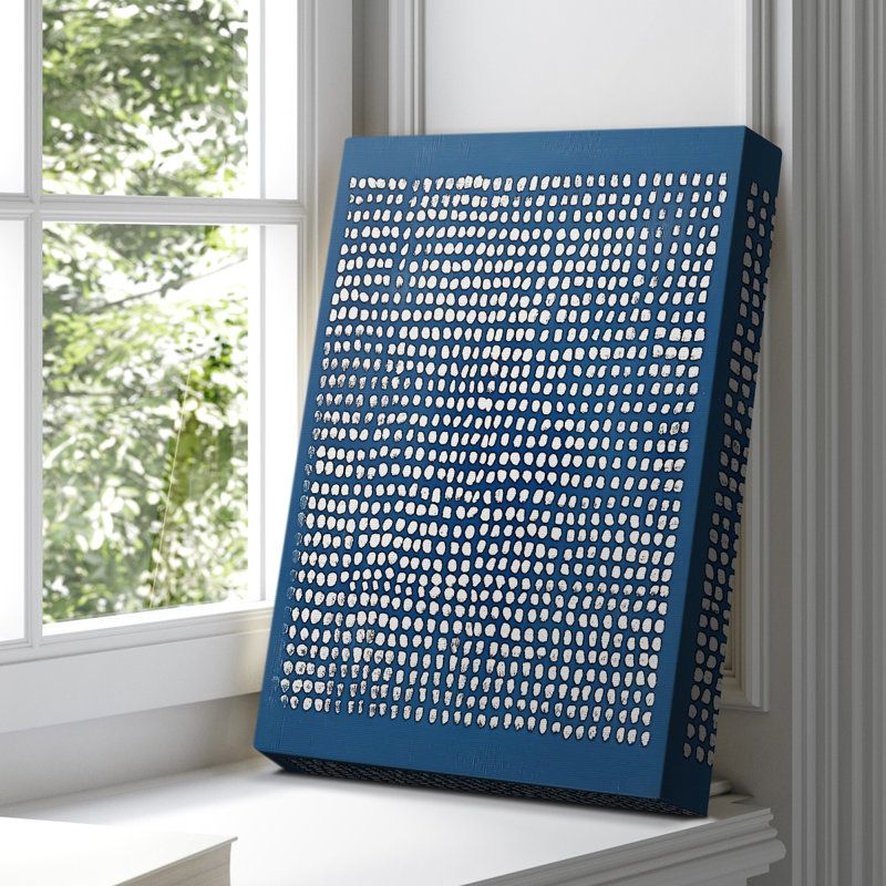 Toile tendue avec châssis abstrait CCXVI - prête à être accrochée, H 18 po x l 12 po