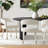 7-Piece Modern Dining Set with 79" Oval Table and Upholstered Chairs-369444553