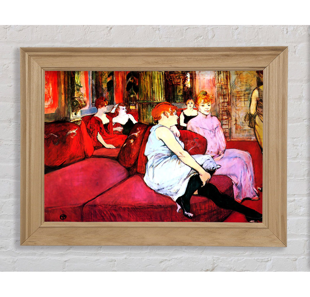 Toulouse Lautrec Salon In Der Rue De Moulins - Einzelner Bilderrahmen Kunstdrucke