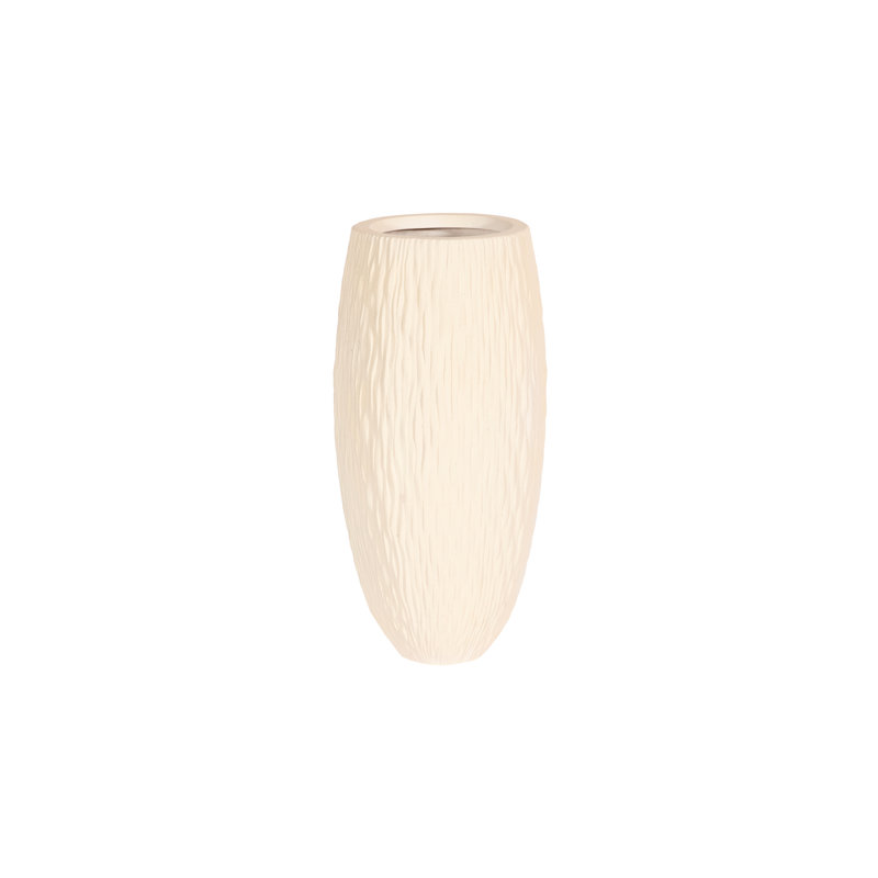Pot de fleurs en résine Citrana, H 39 po x l 18 po x P 18 po, Blanc