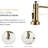 Single Lever Black And Gold Kitchen Sink Faucet With Pull Down - Brass Material, Spot Coating, Simple Installation Process In Construction For Durability, Smooth Water Spray Experience, Easy Guidance