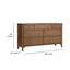 Lit tapissier Camellia, deux tables de chevet et commode-131562502-131562503