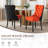 High-End Tufted Dining Chair Set, Velvet Upholstery With Nailhead Trim And Back Pull Ring, Solid Wood Legs-510191850-510191767