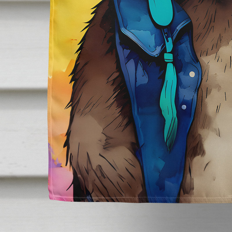Drapeau de maison de loutre hippie