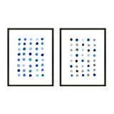 Blue Dot. Set Of 2 Painting by Andrea Stokes