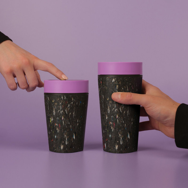 Circular&Co Circular&Co Coffee Cup Made From Recycled Trainers Recycled Trainers & Recycled Polypropylene Travel Mug, 12oz