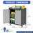 Mobile Metal Garage Cabinet - Heavy-Duty, Ultra-Durable Tool Storage for Garage, Office & Home Decluttering