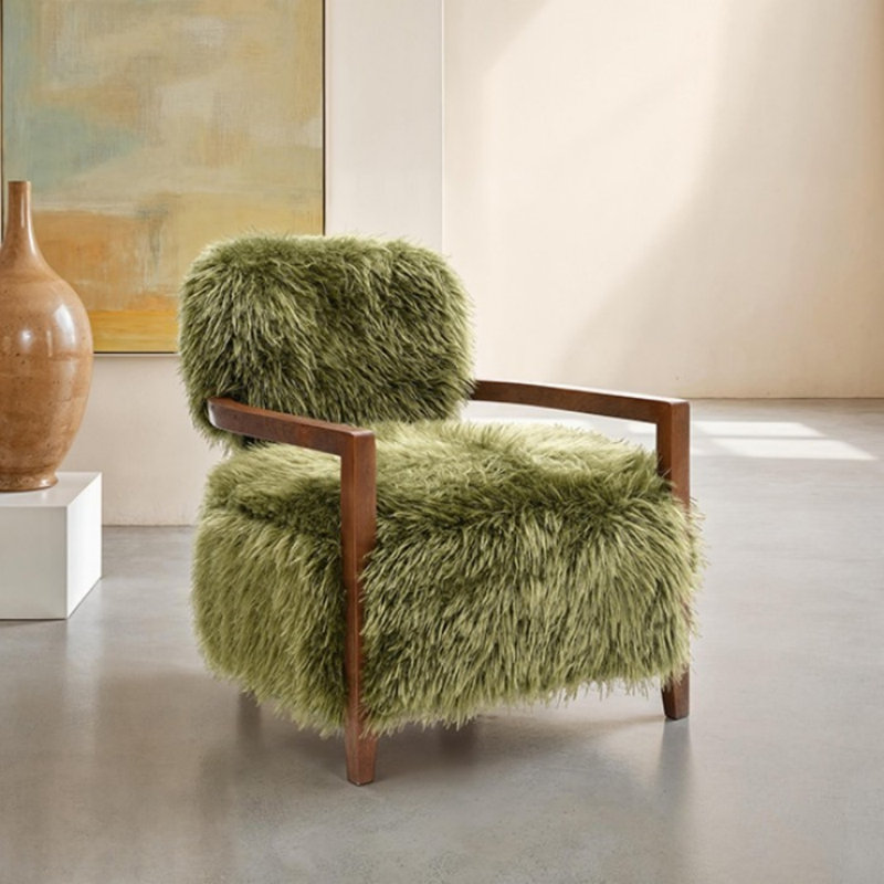 Fauteuil d'appoint Savitha, Vert