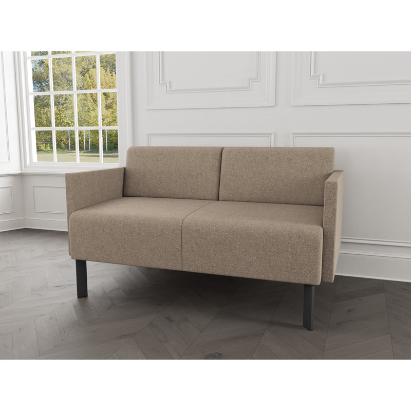 Causeuse de réception Luxe Lounge, Acier gris anthracite, Limon Archetype