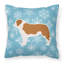 Coussin intérieur/extérieur en flocons d’hiver-32011337