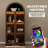 Modern Arched Display Cabinet With Glass Doors-1896762514