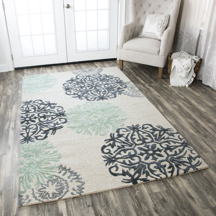 Wool Floral Indoor Rug