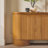 Aaric 70" Modern Large Curved Wood Sideboard TV Stand with Cabinet Storage-122929551