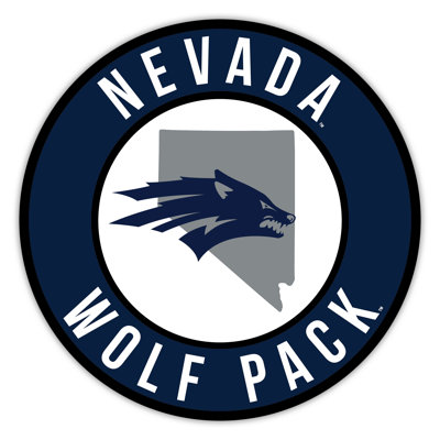 University Of Nevada Bright Line - 16" Circle With State