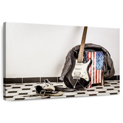 Abarca American Flag Guitar