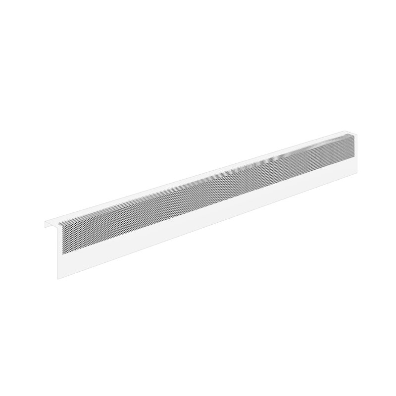 Revêtement pour radiateur plinthe Baseboarders Basic antirouille acier galvanisé Easy Slip-On – Blanc | Embouts vendus séparément