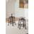 Jihoon Swivel Adjustable Height Counter Stool with Metal Frame