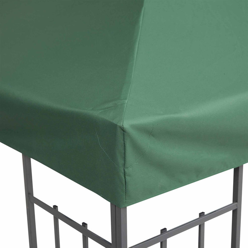 Ausbon Dakota Fields Green Plastic Replacement Canopy for Gazebo