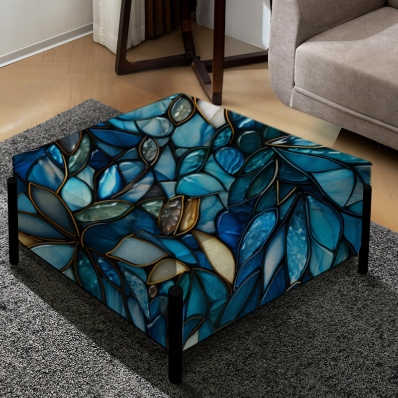 Ocean Mosaic Tropical Pattern - Tropical Large Square Ottoman
