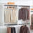 Closet Systems Devi Modular Walk-In Warm Oak Wood Melamine Wall Mounted | White | Wood-1303980645