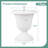 18 inch Tall Vintage Planters with Pedestal Base & Pre-marked Drain Hole -1824722663-1824722661