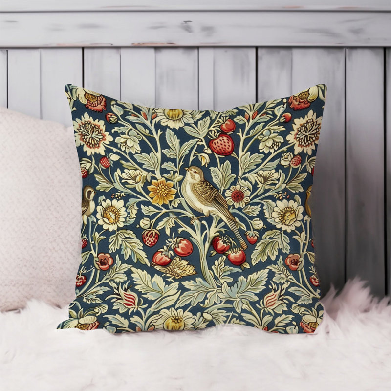 Animals William Morris Birds Damask Pattern I Cottage