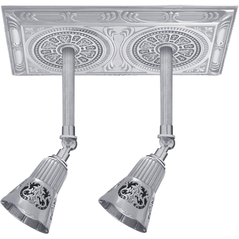 Fluellen LED Semi Flush Mount, Bright Chrome
